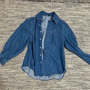 Denim button down